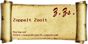 Zoppelt Zsolt névjegykártya